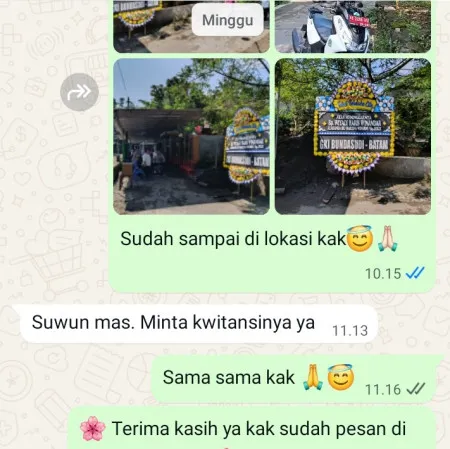 Pengiriman Papan Bunga Duka Teluk Naga