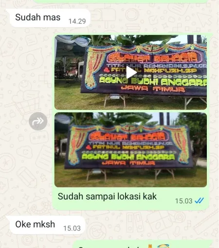 Pengiriman Papan Bunga Teluk Naga